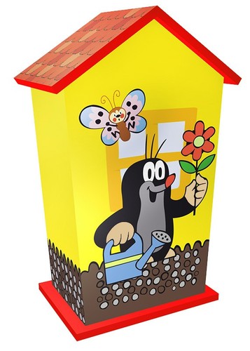 Tirelire bois avec taupe - bois,