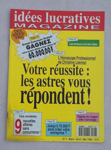 Idées lucratives magazine - idées,