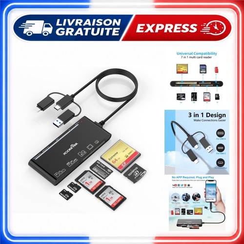 Lecteur cartes multiples - lecteur, de