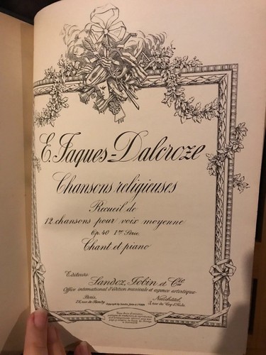 Jaques dalcroze recueil - e.,