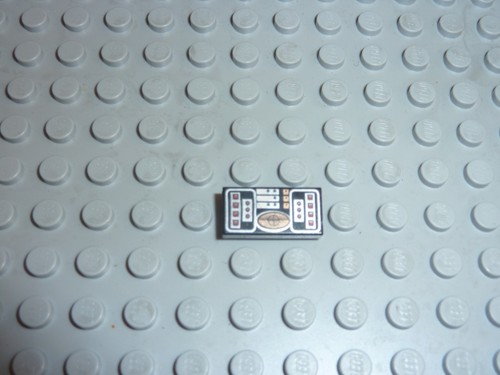 Lego black tile - black, 1x2