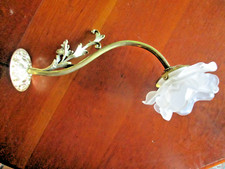 ANCIENNE APPLIQUE XIXè EN  BRONZE DORÉ AVEC  TULIPE FORME DE ROSE