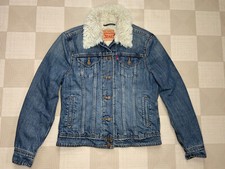 Veste en denim bleu fausse