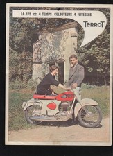 (moto) vieux papiers publicité : TERROT 1957 175cc    (P46411)