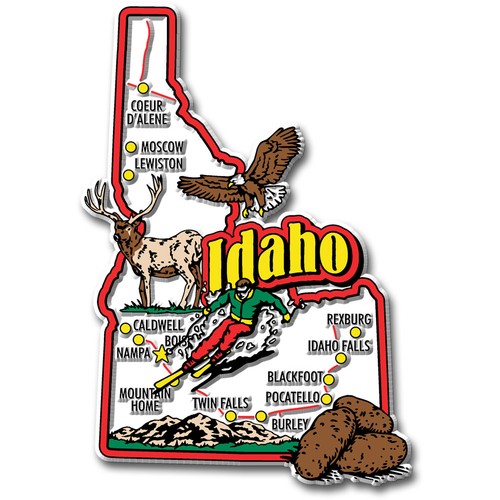 Idaho jumbo state - state, magnet