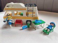 Playmobil vintage camping car - camping,