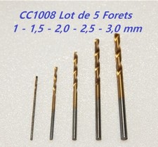 REF 1008 - JEUX DE 5 FORETS  MODELISME TAILLES 1 - 1,5 - 2,0 -2,5 - 3,0 mm HO -