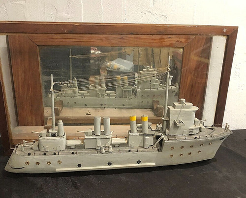 Diorama bateau guerre ww2 - guerre,