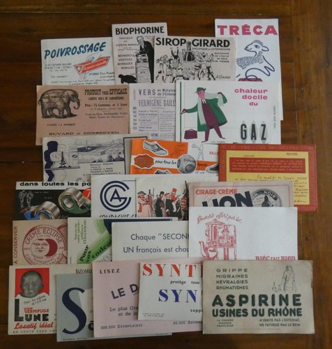 Lot anciens buvards - de,