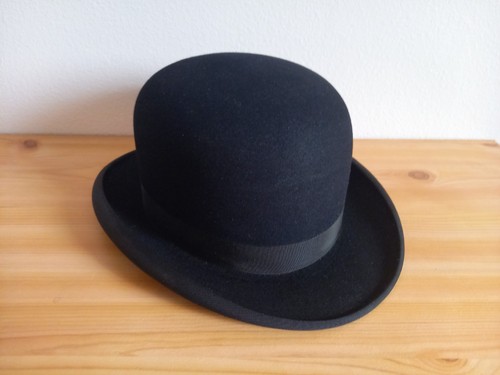 Ancien chapeau melon feutre - melon,
