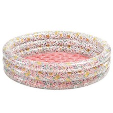 Piscine gonflable, fleurs