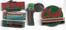 lot de 5 pin's hollywood chewing gum