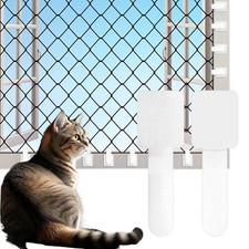 100 Pièces Filet pour Chat pour Balcon Protection Fenetre Chat sans Percer Ou...