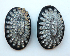 2 Boucle de chaussure avec strass à coudre 19e siècle buckle