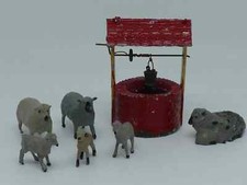 Lot d'anciens soldats en métal Britains La ferme PUIT ET MOUTONS Réf.FE13