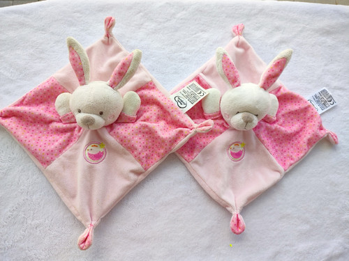 Lot doudou lapin blanc - lot,