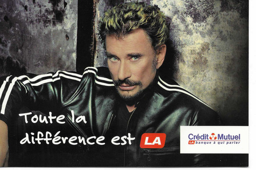 Johnny hallyday carte postale - johnny,