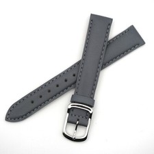 Bracelet Cuir Véritable 16 mm Gris - Cobra ?? Veau Véritable