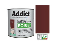 PEINTURE BOIS ROUGE BASQUE GLYCERO SATIN MICROPOREUSE 0.5L PROTECTION DECORATION