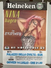 NINA HAGEN - AFFICHE ORIGINALE 80x120 - POSTER 1985