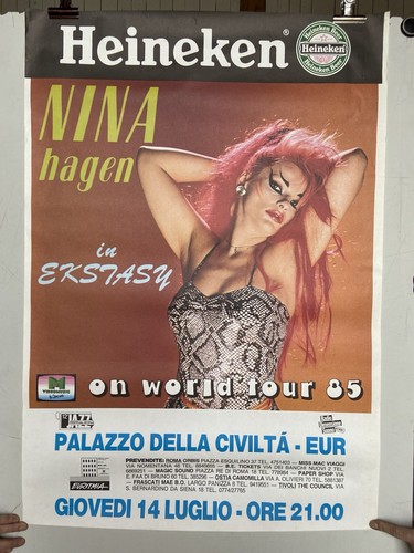 Nina hagen affiche originale - hagen,