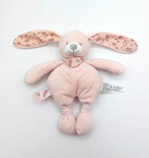 Peluche doudou lapin rose