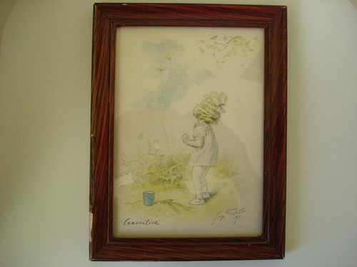 Georges redon gravure titrée - redon,