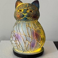 Lampe de table décorative en forme de chat pour salon, bureau, cadeau