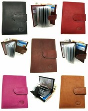 Porte-Cartes D'Identité En Cuir Véritable De Haute Qualité Pour Femmes Et Hommes