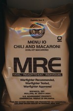 PORT OFFERT Rare Ration combat USA MRE  MENU 10 CHILI MACARONI Emb. 2024