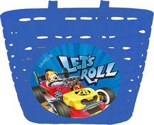 Panier de vélo pour enfant Disney Mickey Mouse, en plastique bleu.