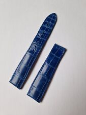 Bracelet de montre CHOPARD 19mm Bleu Allig Boucle Déployante 19x16 Chopard Strap