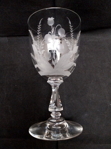Verre pied cristal - pied, en