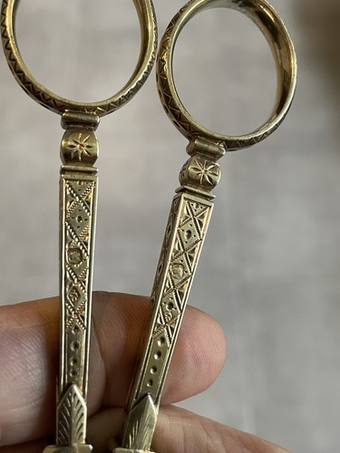 Rare ciseaux argent - argent, massif