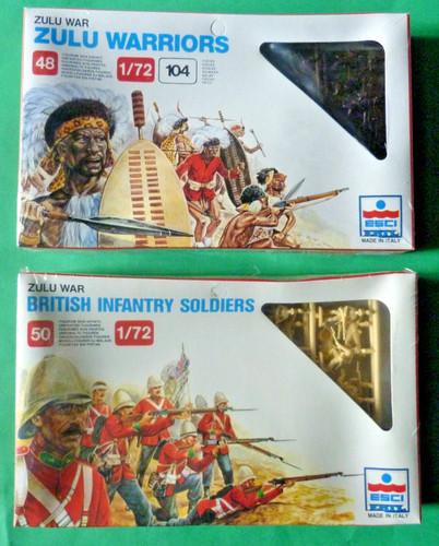 Soldats plastique zulu - plastique, 1/72