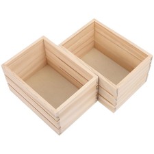  2 Pcs Caisses En Bois Pour