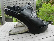 MULES / SANDALES FREE LANCE NEUVES   CUIR & PYTHON  P  39