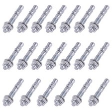 Lot de 20 ancrages en forme de cale plaqué zinc pour béton 95 mm x 76 cm