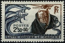 FRANCE 1941 LUTTE CONTRE LE CANCER n° 496 neuf ★★ Luxe / MNH (A)