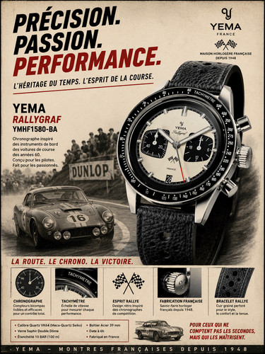 Yema rallygraf meca quartz - yema,