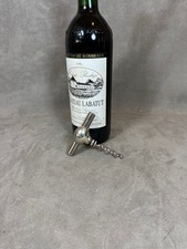 Vintage Partouche Silver Metal Pocket Corkscrew Made in France