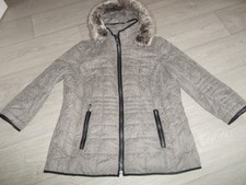 Doudoune parka longue DAMART multicolore motif "serpent ", capuche 46/48 TBE