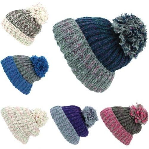 Bonnet laine casquette pompon - bonnet,