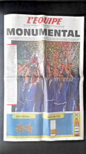JOURNAL L'EQUIPE EURO 2000  JUILLET  FOOTBALL ZIDANE HENRY FRANCE SPORT