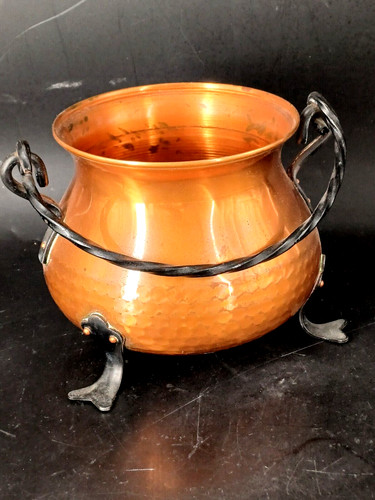 Petit chaudron fer forgé - fer, et