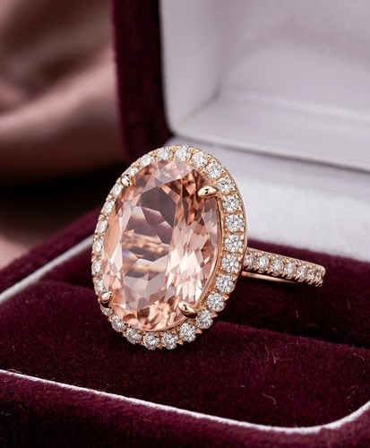 Ancienne bague morganite - ancienne, en