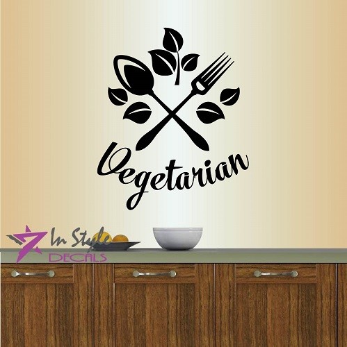 Vinyl decal vegetarian - vinyl,