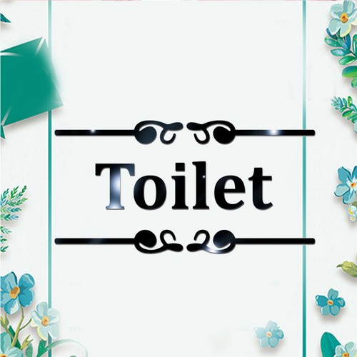 Plaque des toilettes pour - plaque,