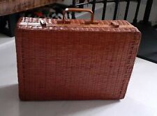 Vintage Originale Valise Osier Made In China 