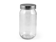 Maison Bocal En Verre Transparent Avec Couvercle À Vis En Aluminium 1 L